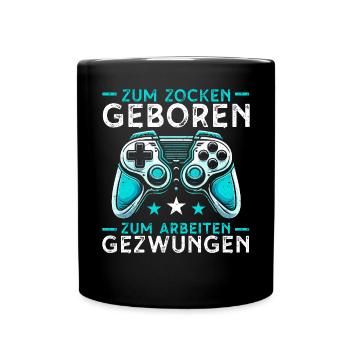 Jeux Gamer Gamer Lecteur vidéo Console PC Jeux - Mug uni - noir - Devant