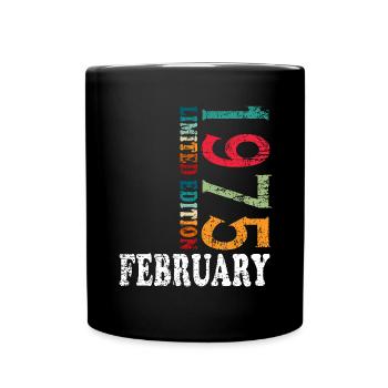 February 1975 Jubilee February 1975 February - Full Colour Mug - black - Front