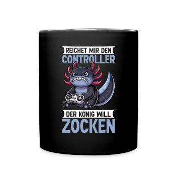 Il me tend la manette que le roi veut jouer - Mug uni - noir - Devant