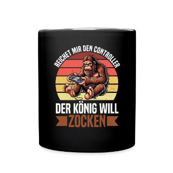 Hands me the controller the king wants to gamble - Full Colour Mug - black - Front