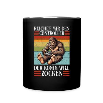 Hands me the controller the king wants to gamble - Full Colour Mug - black - Front
