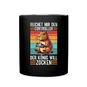 Hands me the controller the king wants to gamble - Full Colour Mug - black - Front