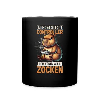 Hands me the controller the king wants to gamble - Full Colour Mug - black - Front
