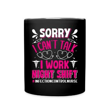 Caregiver Infection Control - Full Colour Mug - black - Front