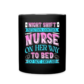Caregiver Infection Control - Full Colour Mug - black - Front