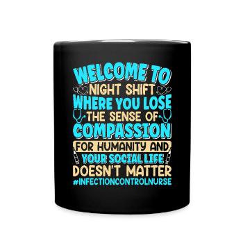 Caregiver Infection Control - Full Colour Mug - black - Front