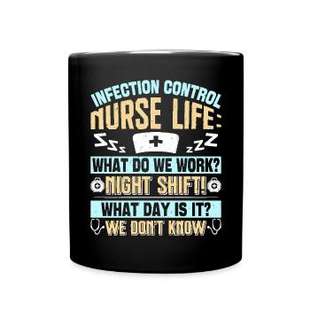 Caregiver Infection Control - Full Colour Mug - black - Front