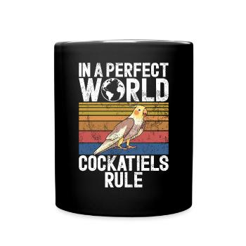 Cadeaux de calopsitte - Mug uni - noir - Devant
