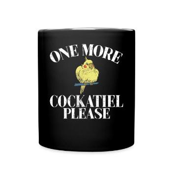 Cockatiel Gifts - Tasse einfarbig - Schwarz - Vorne