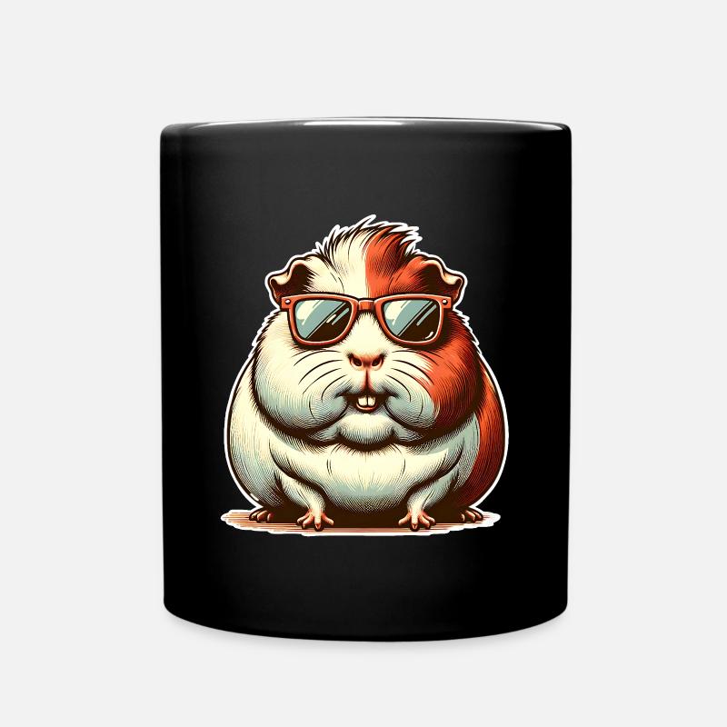 Meerschweinchen - Tasse einfarbig - Schwarz