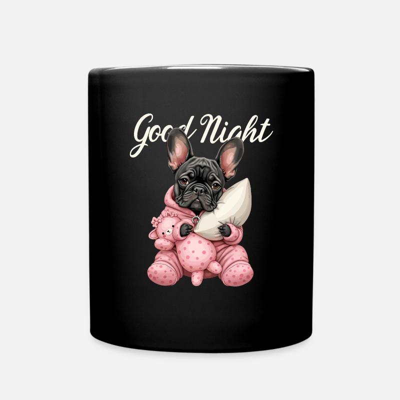 Bouledogue français en pyjama - Mug uni - noir