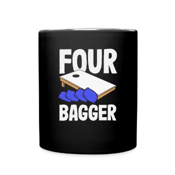 Cadeau amusant de joueur de cornhole - Mug uni - noir - Devant