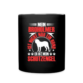 Broholmer est mon ange gardien Broholmer - Mug uni - noir - Devant