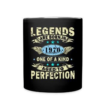 Born 1970's Birthday Gift 1970's Vintage 1970's - Full Colour Mug - black - Front