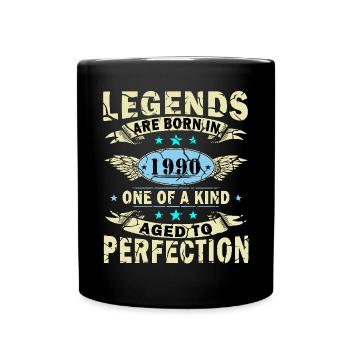 Légende depuis 1990 Né en 1990 Anniversaire 1990 - Mug uni - noir - Devant