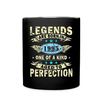 Legend since 1995 Born 1995 Birthday 1995 - Full Colour Mug - black - Front
