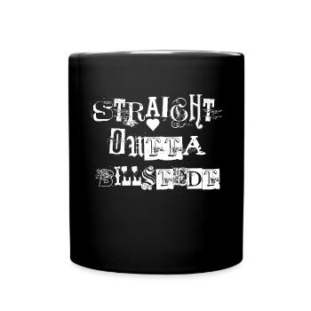 Straight outta Billstedt - Full Colour Mug - black - Front