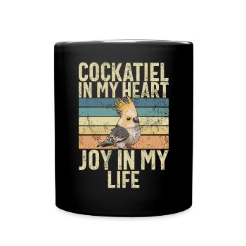 Cockatiel Gifts - Tasse einfarbig - Schwarz - Vorne