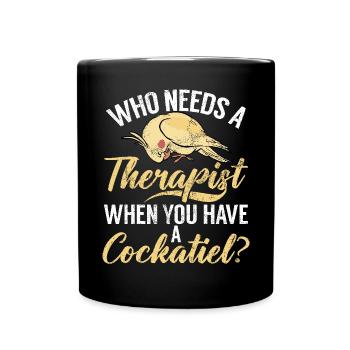 Cadeaux de calopsitte - Mug uni - noir - Devant