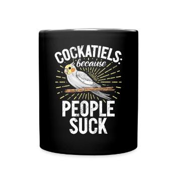 Cadeaux de calopsitte - Mug uni - noir - Devant