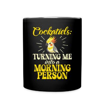 Cadeaux de calopsitte - Mug uni - noir - Devant