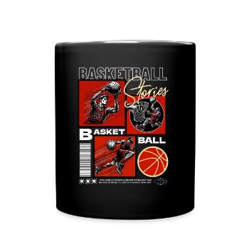 Basket-ball Joueurs de basket-ball - Mug uni - noir - Devant