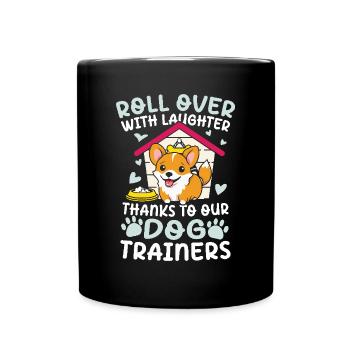 Thanks To Our Dog Trainers für einen Hundetrainer - Tasse einfarbig - Schwarz - Vorne