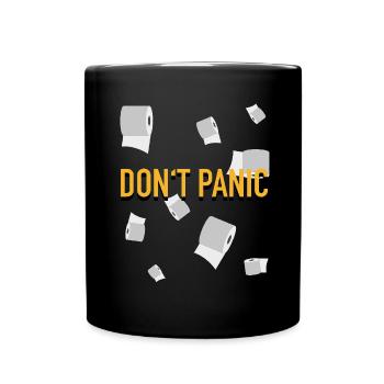 Papier toilette - Pas de panique - Mug uni - noir - Devant