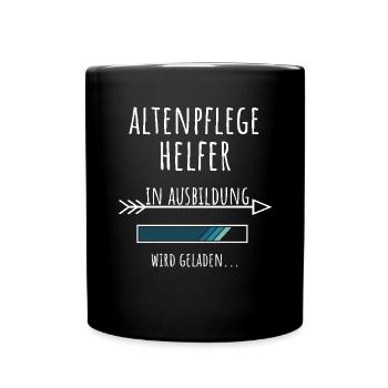 Aide en soins gériatriques Formation Profession Cadeau - Mug uni - noir - Devant