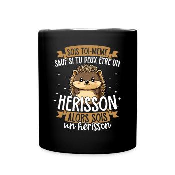 Sei du selbst, es sei denn, du kannst ein Igel - Tasse einfarbig - Schwarz - Vorne