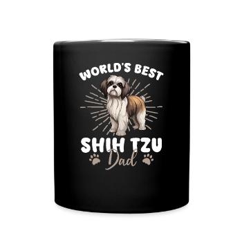 Shih Tzu Dog Shih Tzu Dad - Full Colour Mug - black - Front