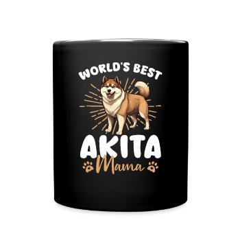 Akita Groovy Akita Mama - Tasse einfarbig - Schwarz - Vorne