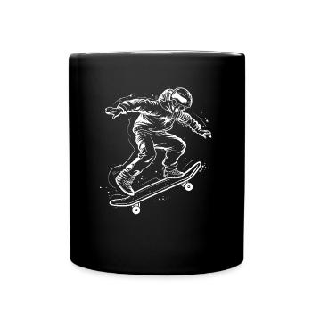 Skateboarder Sketch - Full Colour Mug - black - Front