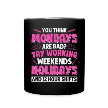 Caregiver Infection Control - Full Colour Mug - black - Front