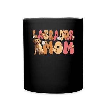Labradorrador Retriever Groovy Labrador Mom - Tasse einfarbig - Schwarz - Vorne