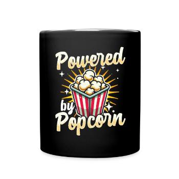 Propulsé par Popcorn - Mug uni - noir - Devant