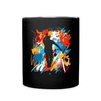Boule Boccia Boule player - Full Colour Mug - black - Front