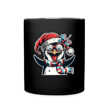 Penguin Christmas - Full Colour Mug - black - Front