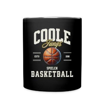 Basket-ball Joueurs de basket-ball - Mug uni - noir - Devant