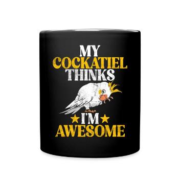 Cadeaux de calopsitte - Mug uni - noir - Devant