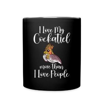 Cadeaux de calopsitte - Mug uni - noir - Devant