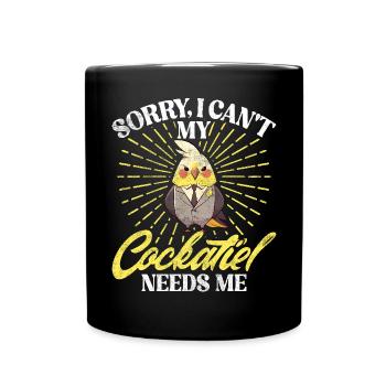 Cadeaux de calopsitte - Mug uni - noir - Devant