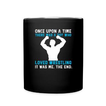 Il était une fois un garçon qui aimait la lutte - Mug uni - noir - Devant