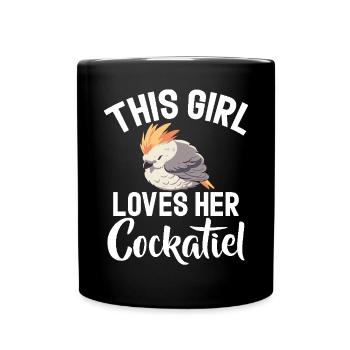 Cadeaux de calopsitte - Mug uni - noir - Devant