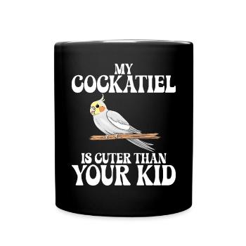 Cadeaux de calopsitte - Mug uni - noir - Devant