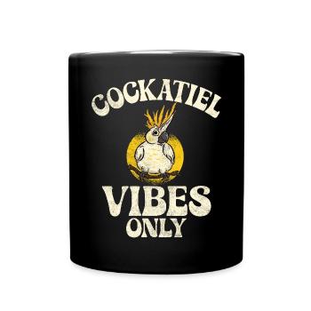 Cockatiel Gifts - Tasse einfarbig - Schwarz - Vorne