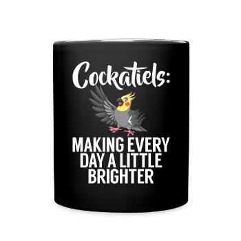 Cadeaux de calopsitte - Mug uni - noir - Devant