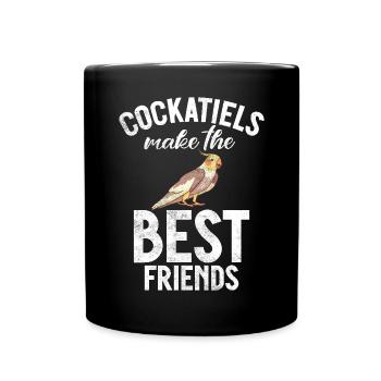 Cockatiel Gifts - Tasse einfarbig - Schwarz - Vorne