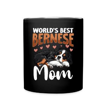 Bernese Mountain Dog Bernese Mom - Full Colour Mug - black - Front