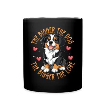 Bernese Mountain Dog Bernese Love - Full Colour Mug - black - Front